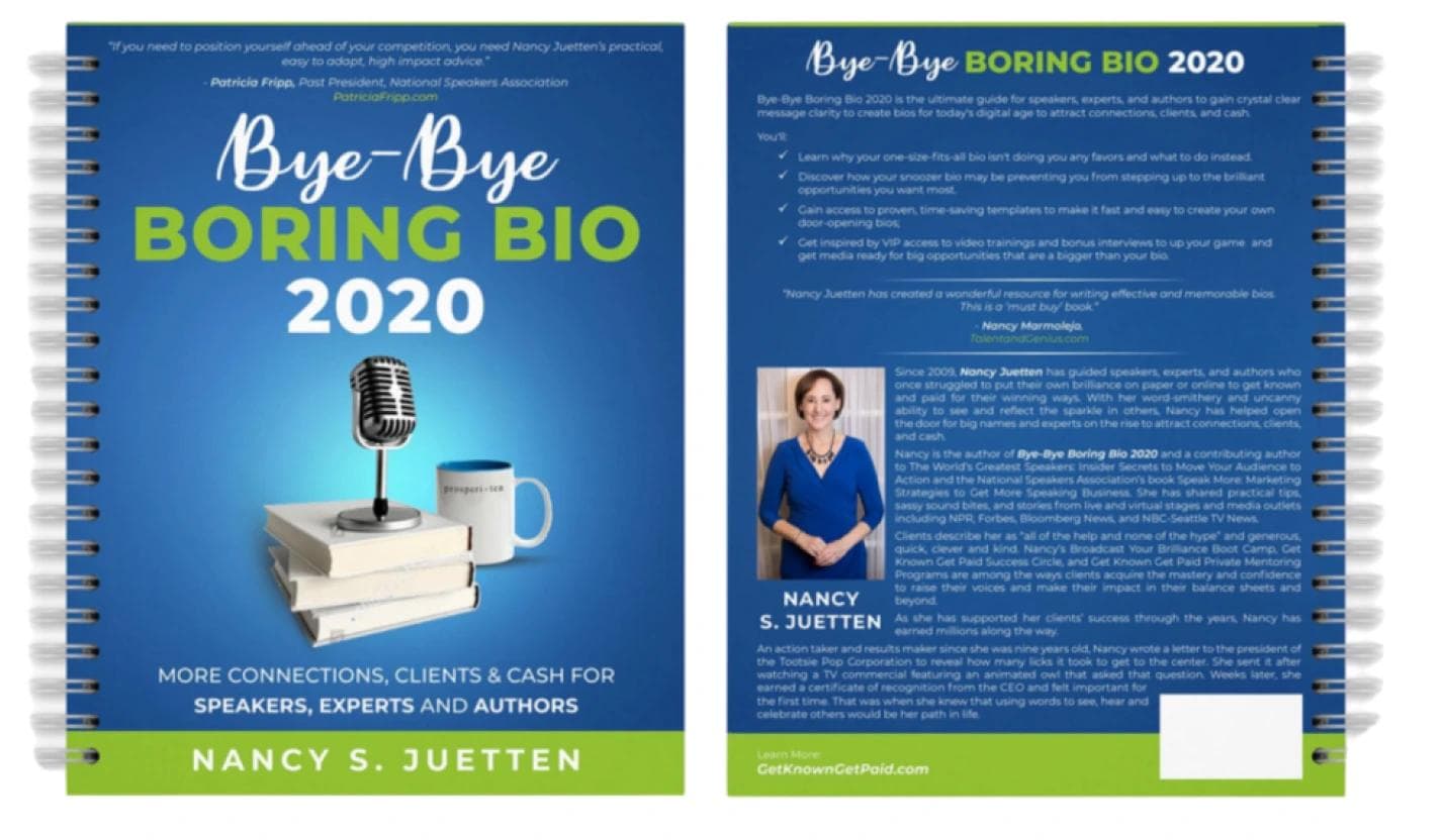 Nancy Juetten Bye Bye Boring Bio