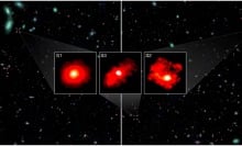 Webb gathering images of three ultra-massive early galaxies