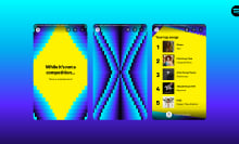 Spotify Wrapped graphics of your top songs of 2024. 