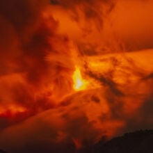 The Etna volcano erupting in Italy on Nov. 12, 2023.