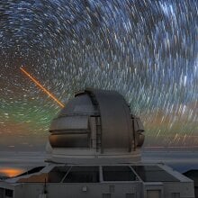 The Gemini North telescope atop Hawaii’s lofty volcano Mauna Kea.