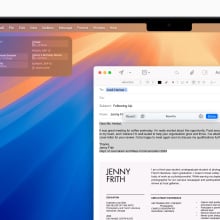 apple intelligence writing tools in the mail app on a mac 