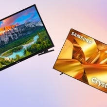 Samsung TVs on Mashable gradient background