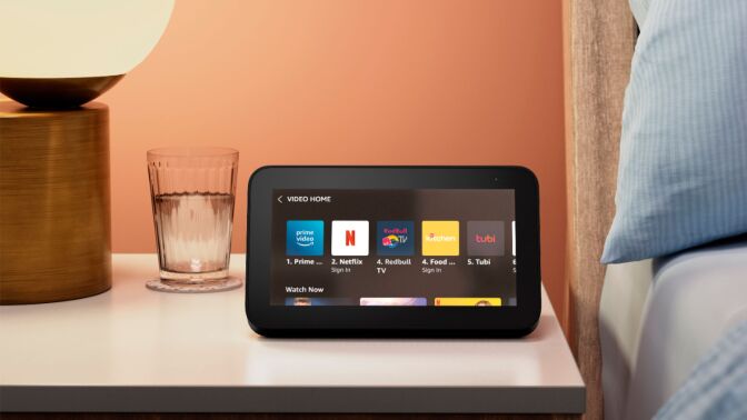 echo show 5 on nightstand