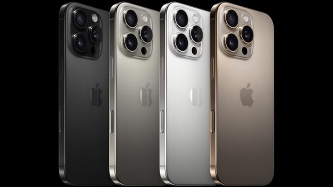 four apple iphone 16 pro phones