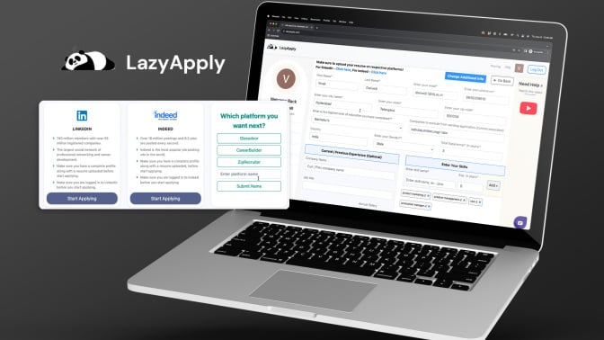 LazyApply Job Application