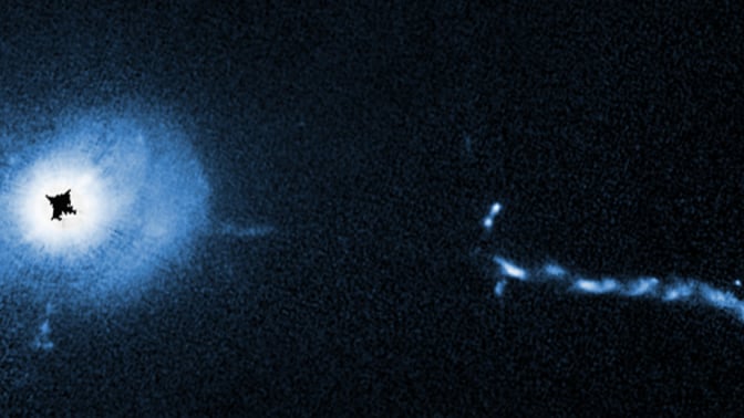 Hubble viewing the details around a quasar