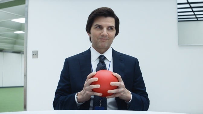 Mark S. holding a red ball.