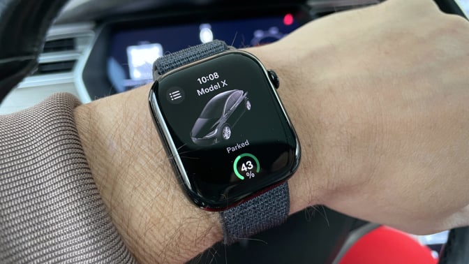 Apple Watch Tesla app