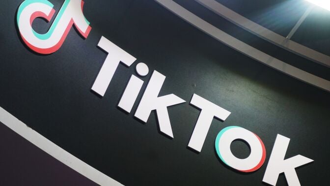 tiktok logo on a sign