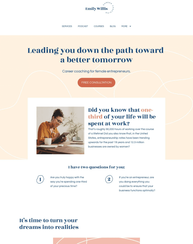 Career Coach Website Template@2x