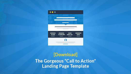 Download a free copy of LeadPages' beautiful "call to action" landing page template and use it as an opt-in page or sales page.