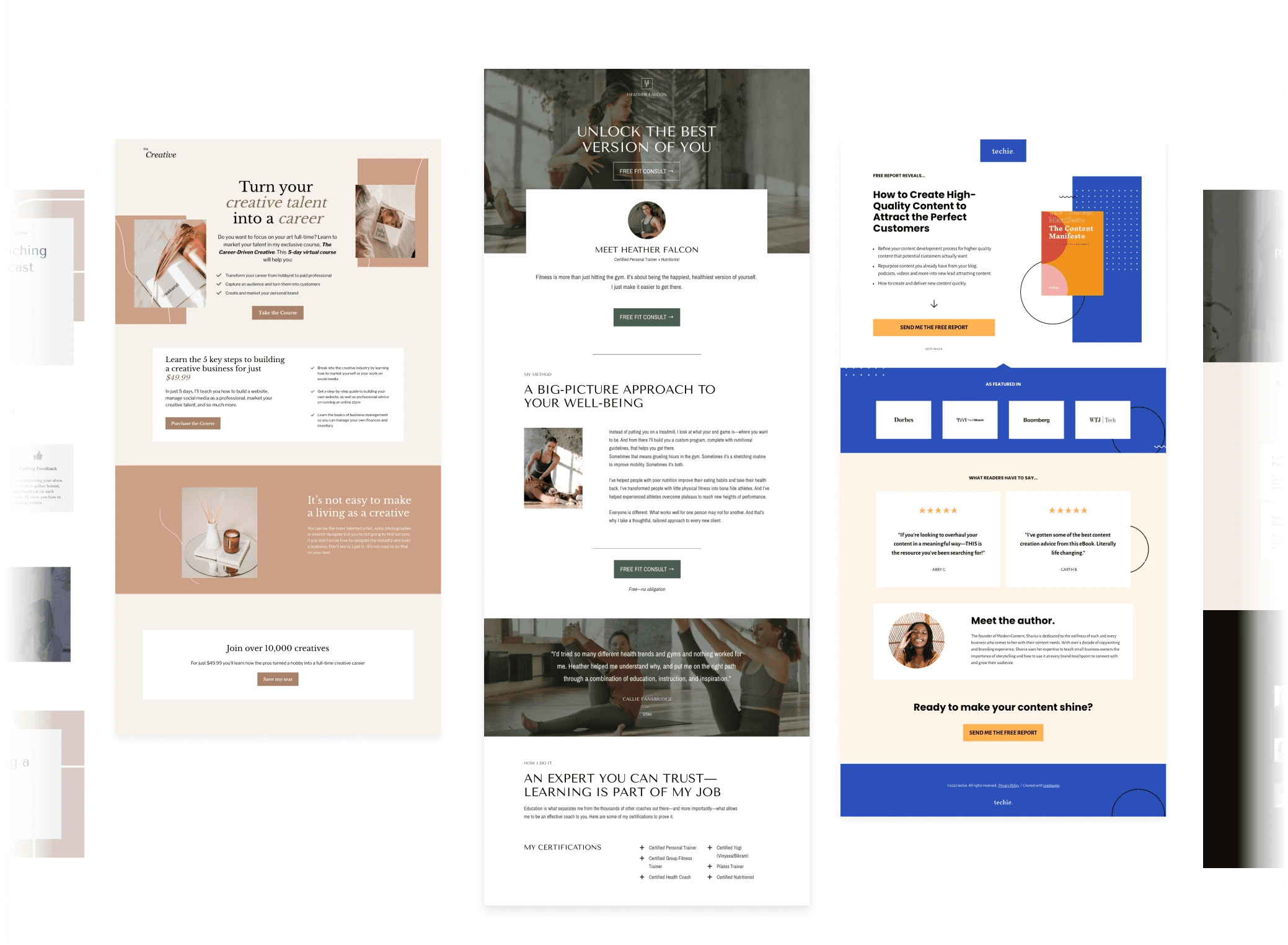 Leads generation landing page templates